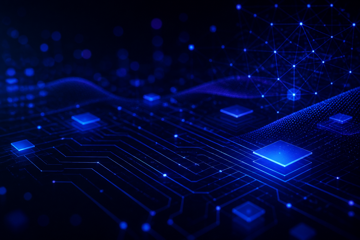 Futuristic technology visualization for ByteNextgen